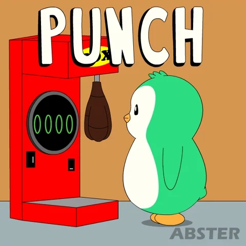 a cartoon character pundhing a scale